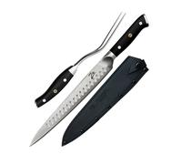 Zelite Couteau Cuisine, Ensemble de 4 Couteaux à Steak, Couteau de type japonais en Acier du Damas, Kit Couteau Cuisine Professionnelle de 12,7 cm, Couteaux et Ustensiles de Cuisine, Set Couteau à Man