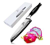 Zelite Infinity - Couteau Cuisine Santoku 18 cm - Série Comfort-Pro - Couteau Professionnel Acier Inoxydable Allemand à Forte Teneur en Carbone - Tranchant Ultra Coupant - Super Confortable