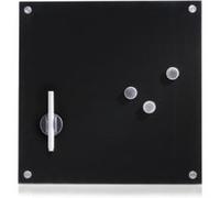 Zeller 11602 tableau mémo en verre noir, 40 x 40 cm Noir G