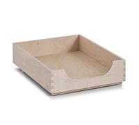 Zeller 13187 Corbeille à courrier en Bois de Bouleau 23 x 32 x 7 cm