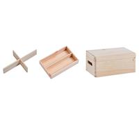 Zeller 13325 Caisse en Bois, Naturel, 30 x 20 CM