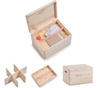 Zeller 13327 Zeller Aufbewahrungsboxen-Set braun, 1 Set