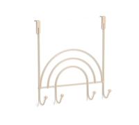 Zeller 13830 Rainbow Suspension de porte avec 4 crochets en métal Beige 30 x 8 x 33 cm