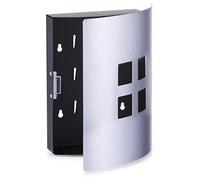 Zeller Present 13848 4 Carrés Armoire à Clés Acier Inoxydable 22 x 6 x 24 cm