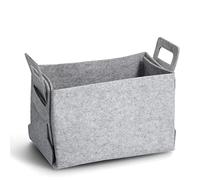 Zeller 14446 Panier de Rangement en Feutre Gris Env. 36 x 25 x 23 cm