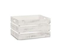 Zeller 15132 Caisse de rangement Bois de Polonia Blanc 39 x 29 x 21,5 cm