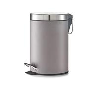 Zeller 18222 Poubelle à pédale Métal Gris 17 x 26 x 17 cm 3 L