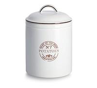 Zeller 19364 Boîte de conservation « Potatoes », 2900 ml, céramique, blanc, env. Ø 17,5 x 24,5 cm, boîte de rangement, boîte de rangement