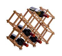 Zeller 2056807 Bamboo Casier à Bouteilles Multicolore 54 x 14,5 x 38 cm