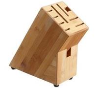 Zeller Bloc à couteaux 2057792 en bambou marron 19 x 9 x 21 cm