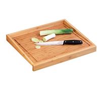 Zeller 2057793 planche à découper avec rebord en bambou marron 50 x 40 x 4,5 cm Marron G