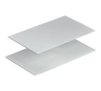 Zeller 2057831 planche à découper argent set de 2 Argent G