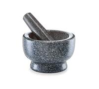 Zeller 24501 Ensemble de mortier/Pilon Granit Anthracite 14,1 x 14 x 15 cm