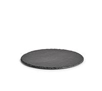 Zeller 24512 Plateau rond en ardoise Ø 30 x 0,4 à 0,6 cm