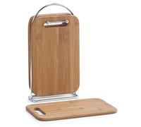 Zeller 25264 Support à planches à découper Bambou/chromé 15 x 6,5 x 30 cm 5 pièces