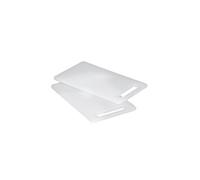 Zeller 26051 lot de 2 planches à découper en plastique blanc 25 x 15 cm