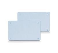 Zeller 26204 Set de 2 Planches à découper Verre de Sécurité Transparent 25 x 15 x 8 cm