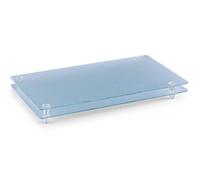 Zeller 26207 Ensemble de 2 Planches à découper Verre de Sécurité Transparent 52 x 30 x 3 cm