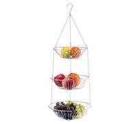 Zeller 27325 Panier suspendu Métal Argent 25,5 x 25,5 x 8,5 cm