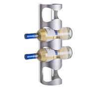 zeller 27365 porte-bouteilles mural en acier inoxydable 11,5 x 9,8 x 45 cm G