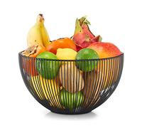 Zeller 27383 Corbeille à Fruits en métal Noir Ø 25 x 14 cm