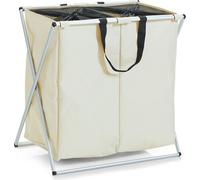 ZELLER Collecteur de linge, 2 compartiments, 128 litres