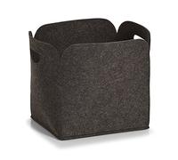 Zeller Haut Panier de Rangement en Feutre 14369, Anthracite, Feutrine, Anthracite, 30 x 24 x 30 cm