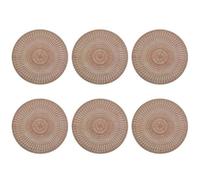 Zeller Lot de 6 Sets de Table Ronds en PVC Cuivré