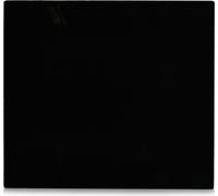 Zeller Panneau de cuisinière/couvercle, noir, verre