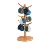 ZELLER Porte-gobelets Arbre à tasses Support de tasse Porte-boissons Bamboo