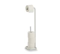 Zeller Porte-rouleau WC, métal, blanc