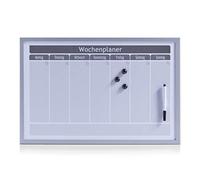 Zeller Present 11515 Planning Hebdomadaire Gris Aluminium 60 x 40 cm