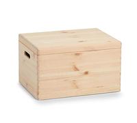 Zeller Present 13152 Boîte Multi-Usage en Bois de Conifère avec Couvercle 40 x 30 x 24 cm