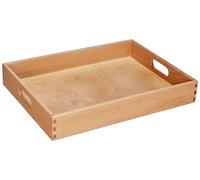 Zeller Present 13307 Boîte Multi-Usage en Bois de Hêtre Verni 40 x 30 x 7 cm