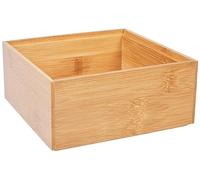 Zeller Present 13330 Boîte de Rangement en Bambou 15 x 15 x 6.5 cm