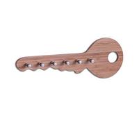 Zeller Present 13590 Tringle pour Clés en Bambou/INOX 35 x 4 x 12,5 cm