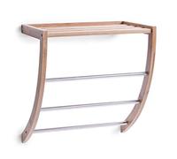 Zeller Present 13595 Porte-Serviettes Bambou/Chromé 38 x 24 x 40 cm