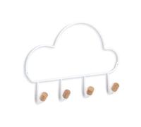 Zeller Present 13831 porte-manteaux Mural 4 crochet(s) Blanc