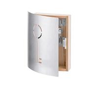 Zeller Present 13846 Armoire à Clés en Hêtre/INOX, 20 x 6 x 20 cm