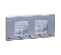 Zeller 13885 Porte-Clefs Avec Cadres Photo En Acier Inoxydable, 29 X 3,8 X 13 Cm