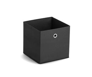 Zeller Present 14133 Boîte de Rangement en Tissu Noir 28 x 28 x 28 cm
