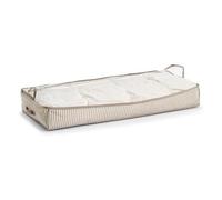 Zeller Present 14648 Boîte de rangement Pochette de rangement Rectangulaire Toison Beige et Blanc Beige