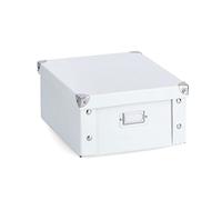 Zeller Present 17763 Boîte de Rangement en Carton Blanc 31 x 26 x 14 cm