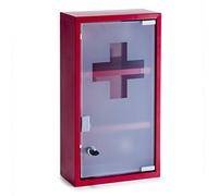 Zeller 18468 armoire à pharmacie en métal rouge, 25 x 12 x 45 cm Rouge G