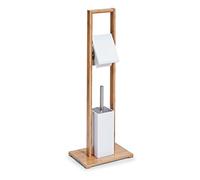 Zeller Present 18636 Set de Toilettes Bambou/MDF Blanc 21,5 x 11 x 82 cm