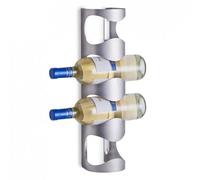 zeller 27365 porte-bouteilles mural en acier inoxydable 11,5 x 9,8 x 45 cm G