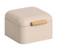 Zeller Present Boîte à pain métal 20x20x13.5 cm, Stockage du pain, Marron, Beige