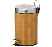 ZELLER PRESENT HANDELS GMBH 18561 POUBELLE À PÉDALE DÉCOR BAMBOU/MÉTAL 3 L 17 X 26 CM G