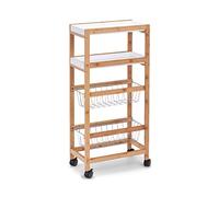 ZELLER PRESENT SCHÖNER LEBEN. PRAKTISCH WOHNEN. Chariot de Niche en Bambou/MDF