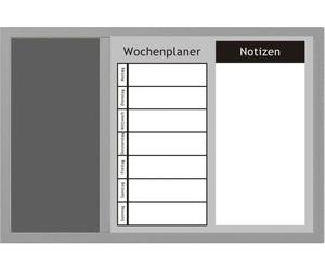 Zeller whiteboard pin wall 60,0 x 40,0 cm Kork grau